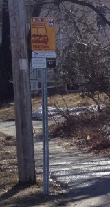 Metro Bus Stop Sign